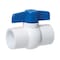 Thrifco Plumbing 3/4 Inch Slip PVC Ball Valve, Blue Handle, Economy 6415411 - alternate 1